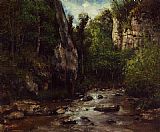 Landscape near Puit Noir near Ornans by Gustave Courbet